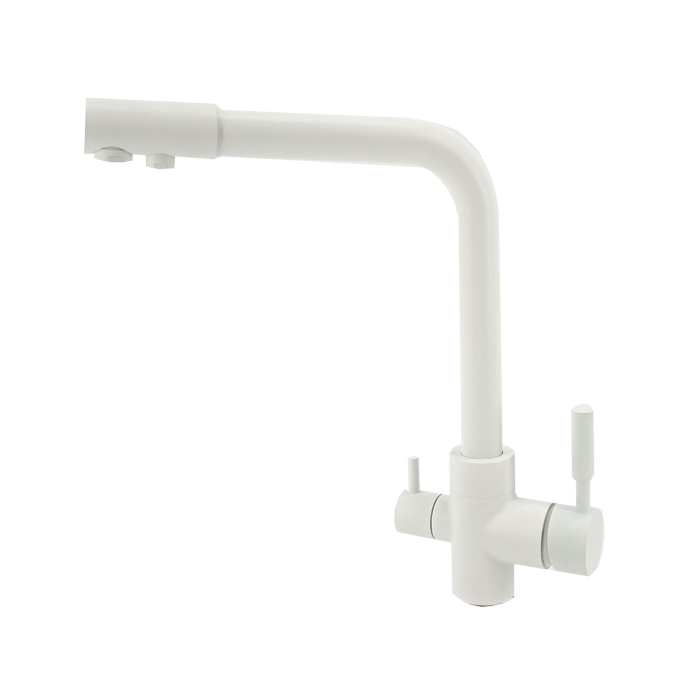 Kitchen Faucet mod. A-103-WHITE (HOT-COLD-RO)